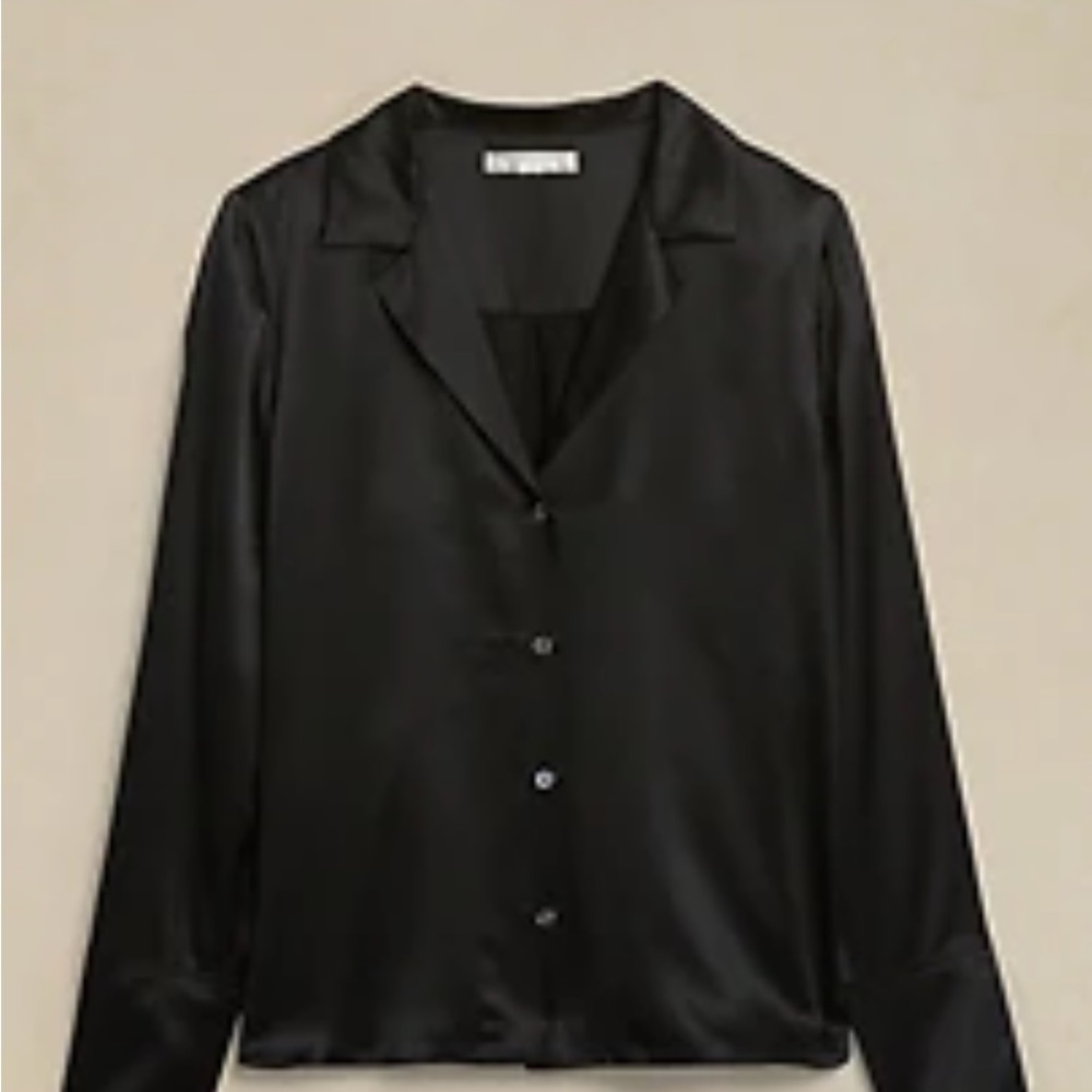 NWT BANANA REPUBLIC SILK RESORT SHIRT - Picture 3 of 5